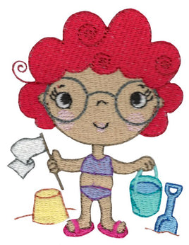 BCE Summer Cuties Too - Girl With Glasses and Bucket