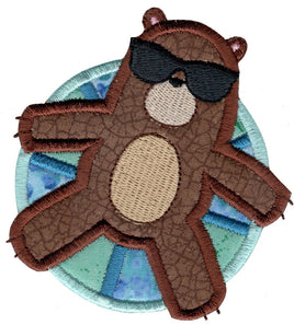 BCE Applique Boy Bear on Float