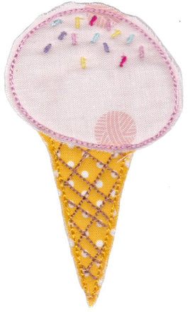 BCD Round Ice-Cream Raw Edge Applique