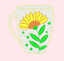 CAC Tea Cup with sunflower