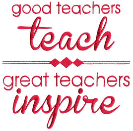 BCD Good Teachers Teach Great Teachers Inspire