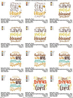 BCD Thanksgiving Sentiments Four Set