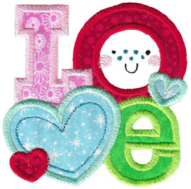 BCD Love Valentines Applique