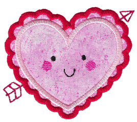 BCD Heart & Arrow Valentines Applique