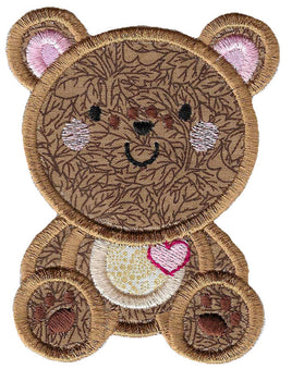 BCD Teddy Bear Valentines Applique