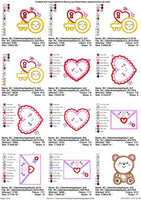 BCD Valentines Applique Bundle Set