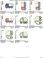 BCD Working Vehicles Applique Set