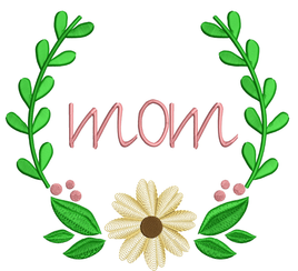 BBE Mom Floral Wreath