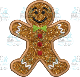 BBE - Gingerbread man Side Design Applique 3 sizes