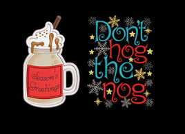 DDT Hog the Nog Christmas Design