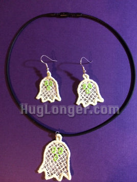 HL Free Standing Lace In the Hoop Ghost Jewelry