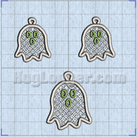 HL Free Standing Lace In the Hoop Ghost Jewelry