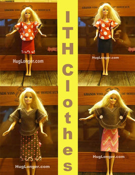 HL ITH Fashion Doll Poncho and Reversible Wrap Skirt HL1094