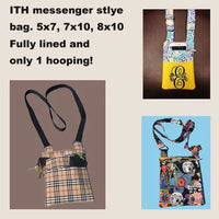 ITH Zippered Messenger style bag HL2059 cross body bag