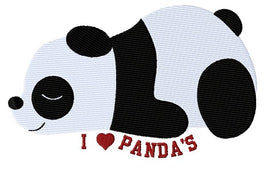 TIS I love pandas 3 sizes
