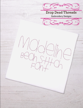 DDT Madeline Bean Stitch font, BX format Only