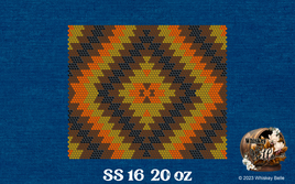 WB pendelton orange SS16 20oz rhinestone pattern