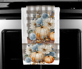 TSS Fall Checkered Pumpkin Towel Sublimation Design