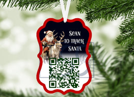 TSS Christmas Santa Tracker Ornament sublimation design