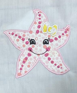 BBE Starfish with Bow Applique