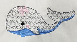 BBE Nautical Whale with Bow motif design