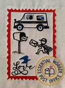 GRF Postal Worker Postage Stamp 5x7 2 Files