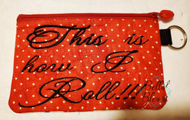 BBE - Hanukkah This is how I roll Zipper Wallet bag ith