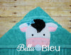BBE - Towel Topper Girl Cow with bow peeker