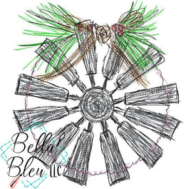 BBE Christmas Windmill  Scribble
