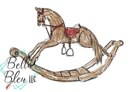 BBE Rocking Hobby Horse Scribble design