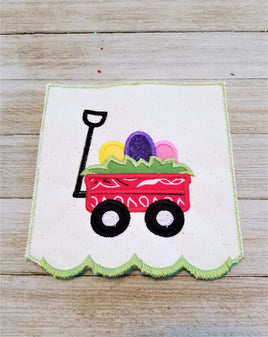 BBE - Applique Easter Wagon with Eggs