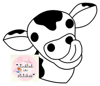TIS Cow Coloring Page Clipart Digitizing
