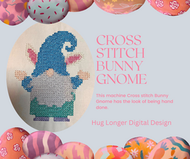 HL Cross Stitch Bunny Gnome HL6380
