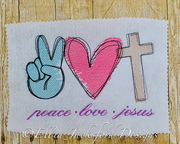 EJD Love Peace Jesus Sketchy