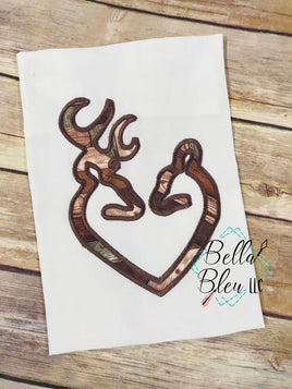 BBE - Double Deer Heart Hunting applique