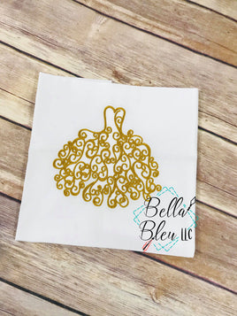 BBE - Swirl Wedding Dress Embroidery design