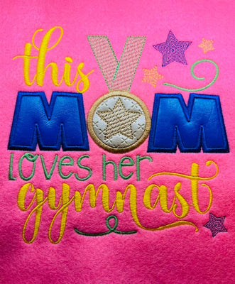 BBE This Mom Loves her gymnast applique