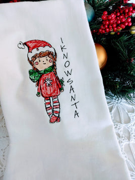 BBE Christmas Elf Girl  Scribble