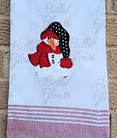 BBE Snowman with Scarf Applique
