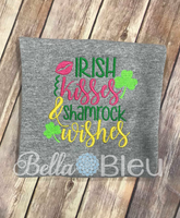 Irish Kisses & Shamrock Wishes Saint Patricks Design BBE