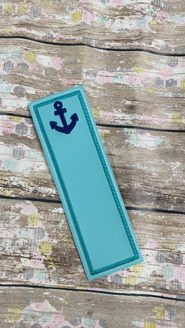 BBE Nautical Anchor Bookmark ITH