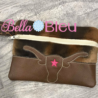 BBE - ITH Longhorn Zipper Bag Wallet