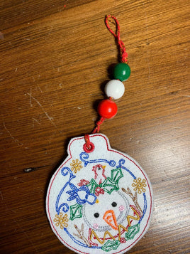BBE - ITH Snowman 2 Ornament