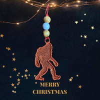 BBE FSL Big Foot Sasquatch ITH Christmas Ornament