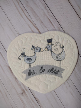 BBE Mr & Mrs Bird Wedding Scribble Design