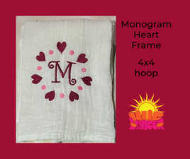 HL Heart Monogram Frame HL6377