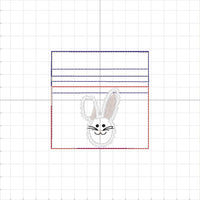 GRED 4x4 Bunny Applique Bag