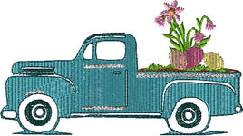GRD  Vintage Sketch Truck Hauling Easter