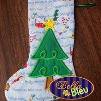 BBE - ITH Tree Stocking, In The Hoop - 3 Sizes!