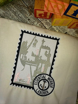 GRF Laborer Postage Stamp 5x7 2 Files